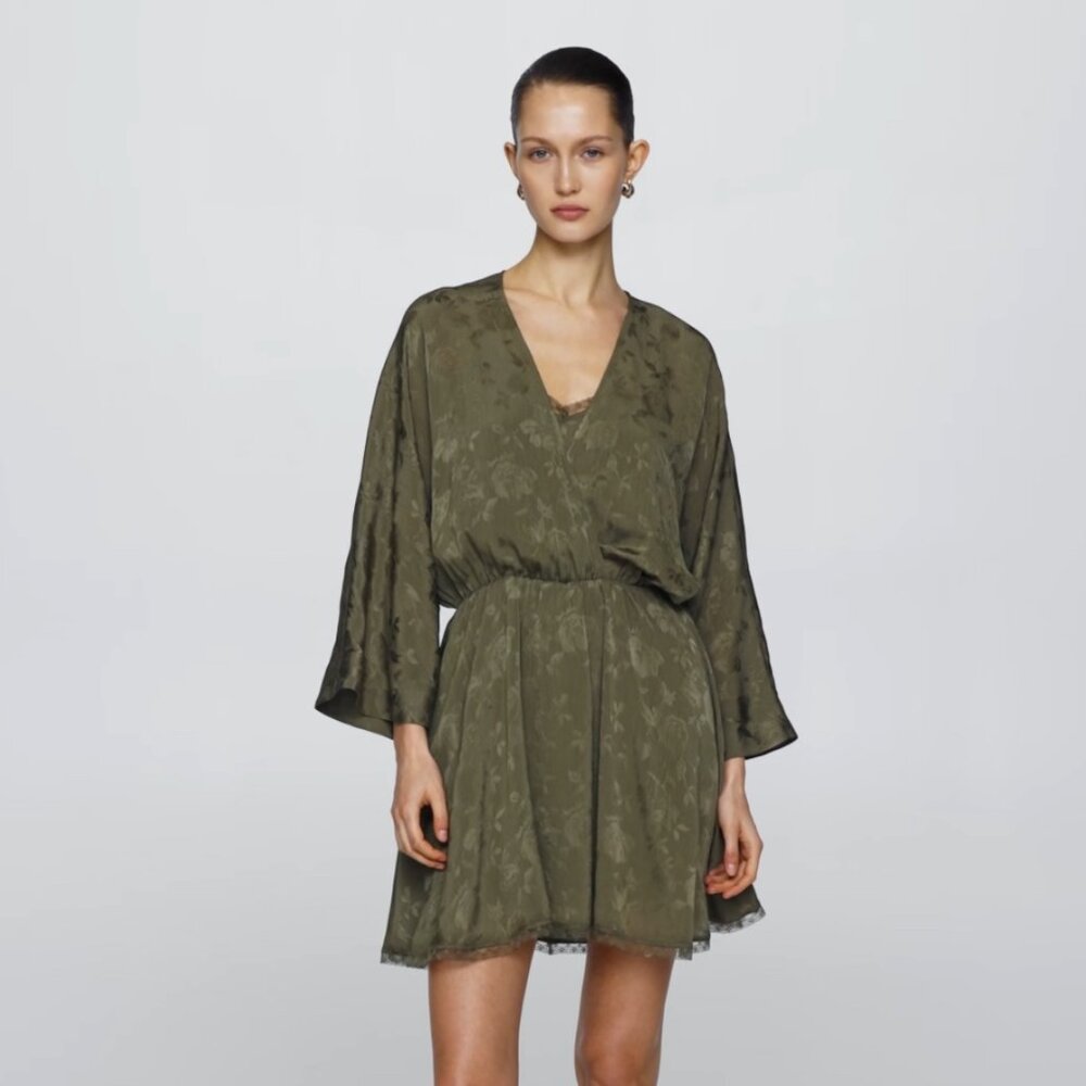 MANGO Floral Dress - Size L / US 8 / UK 12